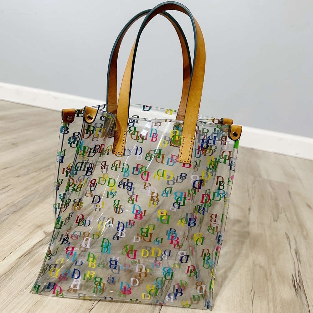 DOONEY & BOURKE‎ Signature DB Small Clear Lunch Mini Tote Handbag Multi Color